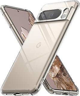 Ringke Fusion [Improved Transparency] Compatible with Pixel 8 Pro Case, Transparent Shockproof Bumper Sturdy Slim Thin Cover Phone Case for Google Pixel 8 Pro - Clear