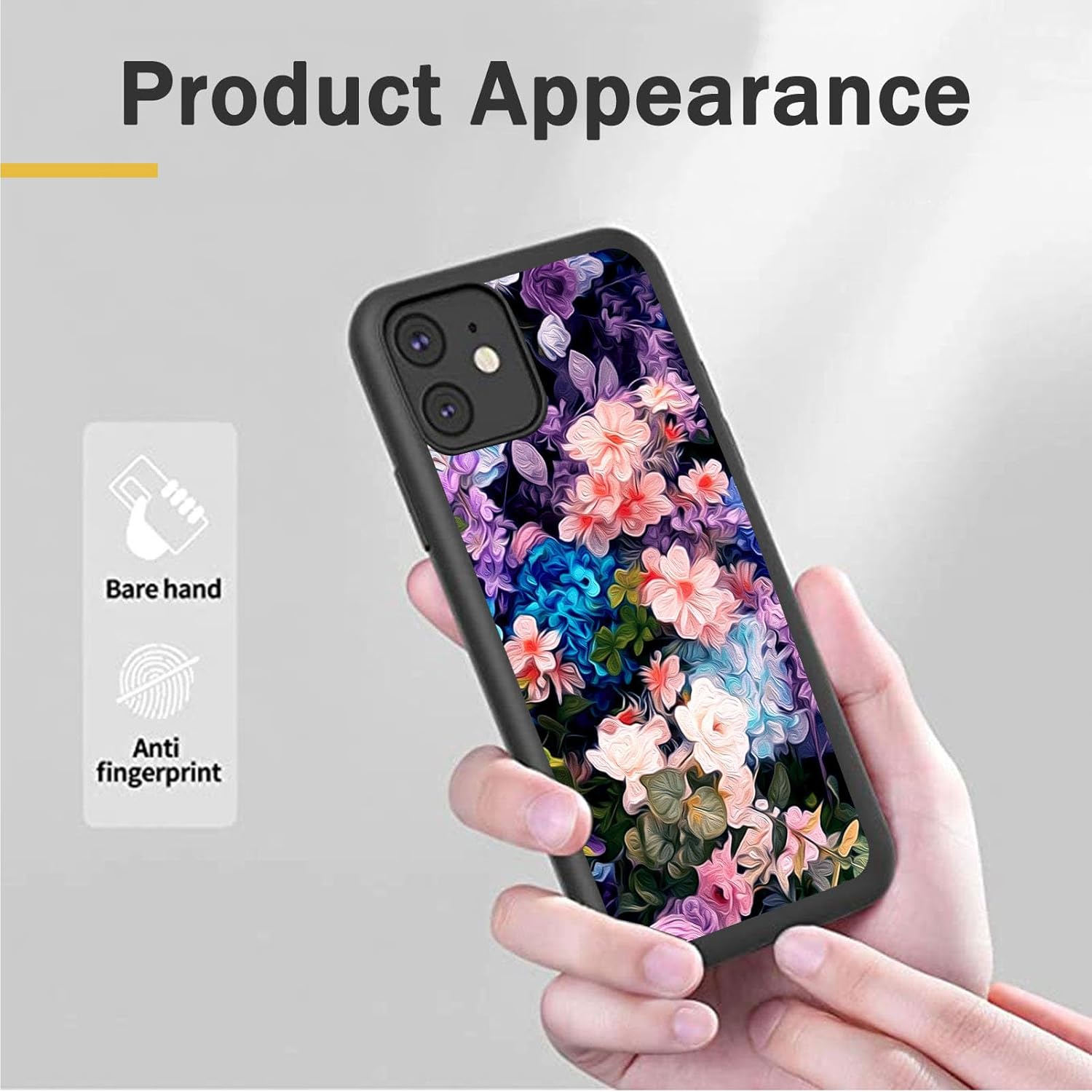 Cover for Doogee DK10 (6.67") + Screen Protector(2 Pack), Ultra Thin Silicone Cover Shockproof Bumper Anti-Scratch Protective Case + Tempered Glass - Flower Clusters