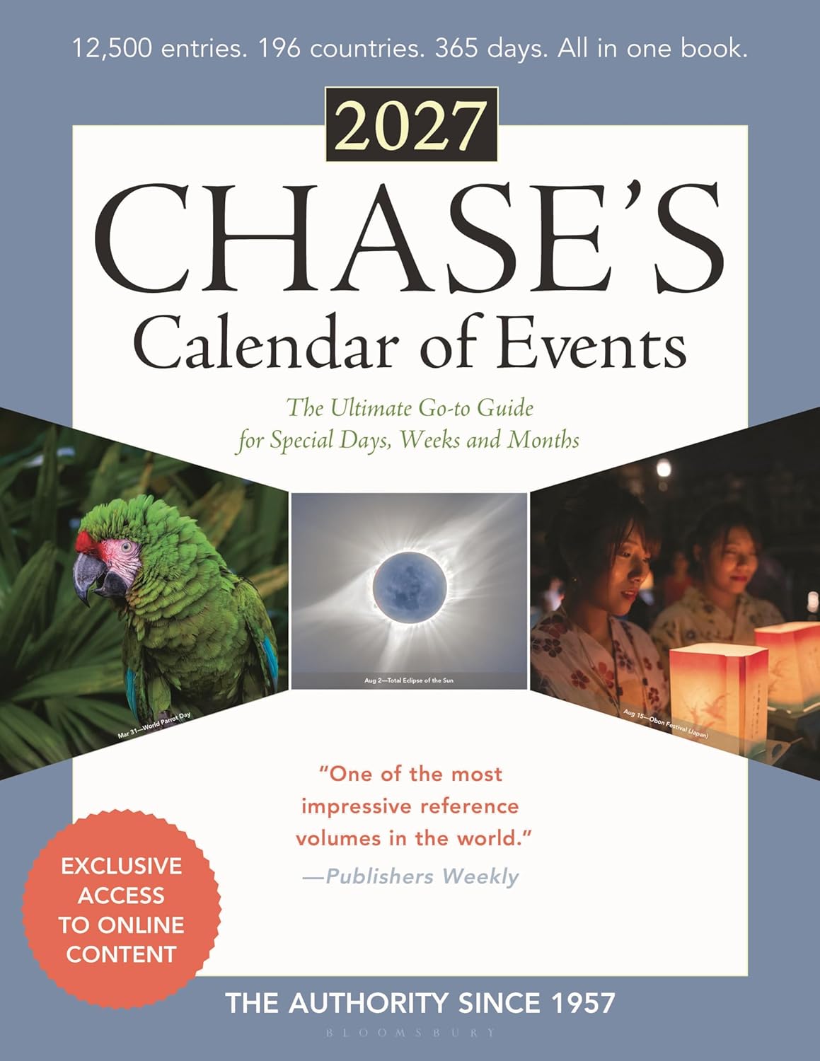 Chase's Calendar of Events 2027: The Ultimate Go-to Guide for Special Days, Weeks and Months      Paperback – October 15, 2026