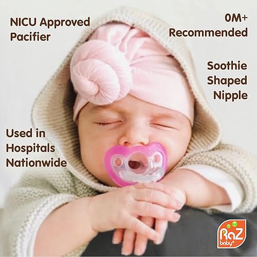Miniatura 4 de RaZbaby RaZbuddy JollyPop - Soporte para chupete con chupete extraíble para bebé, 0 meses y más, sin bisfenol A (Llama)