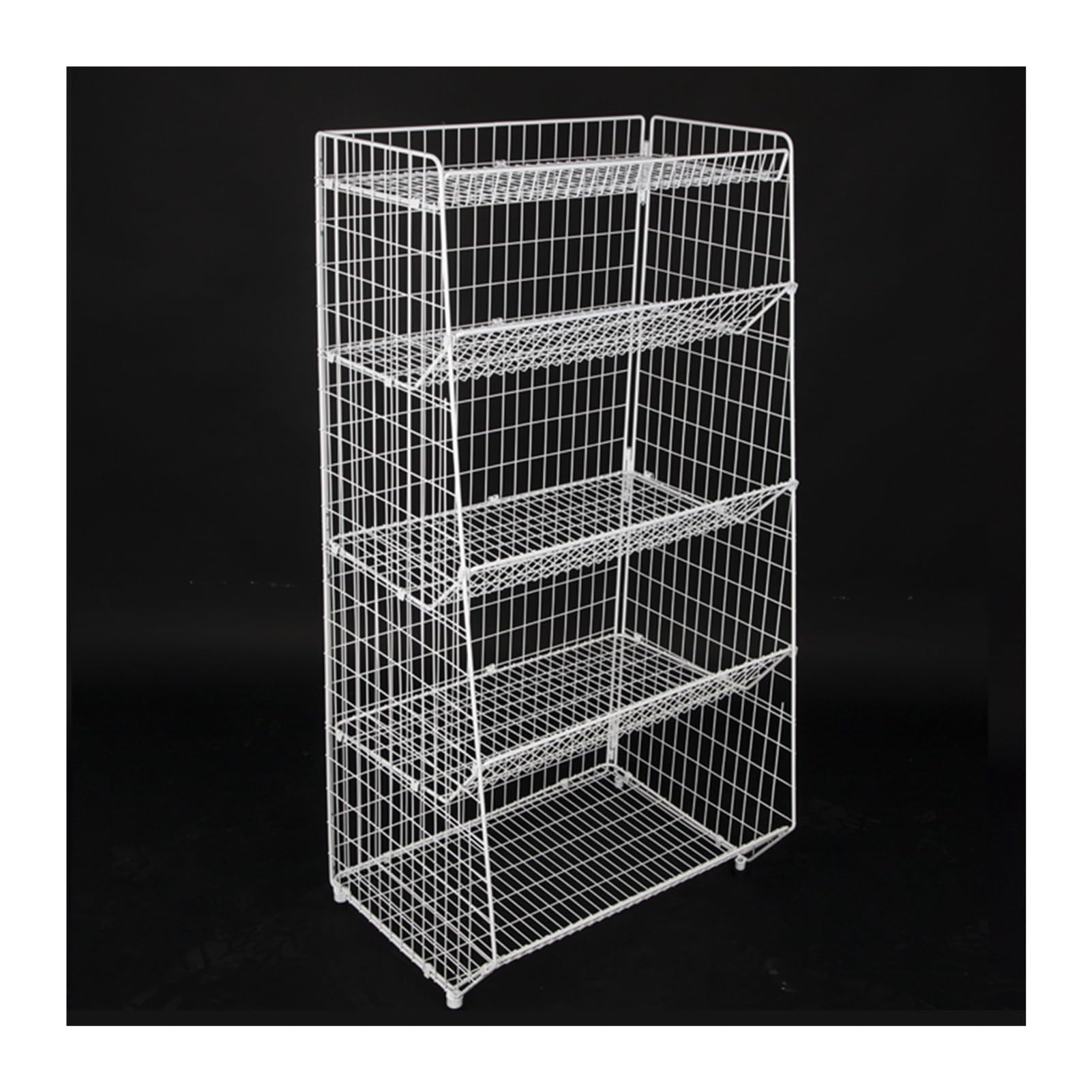 Estante de exhibición minorista de 5 niveles, estante de supermercado, soporte organizador de refrigerios de metal para tiendas de conveniencia, oficina, hogar, estantes de almacenamiento de alimentos