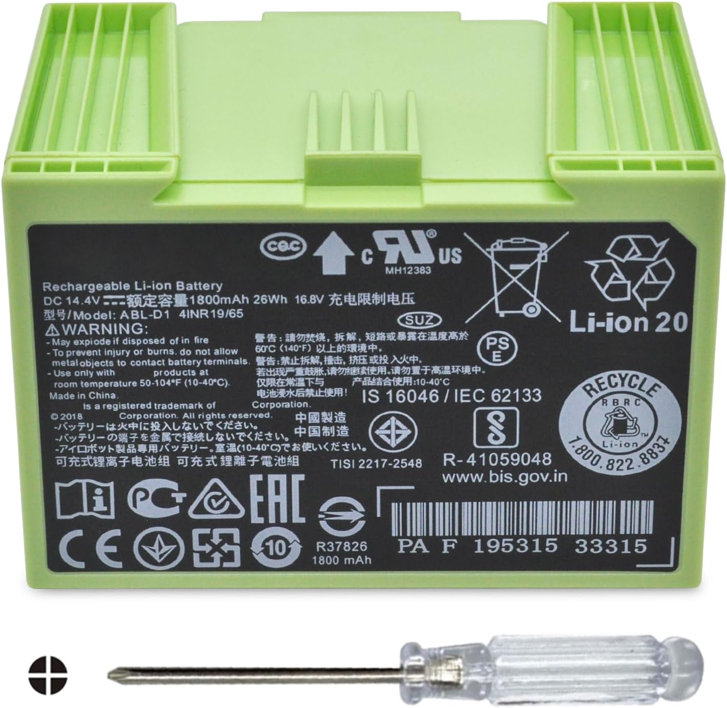 Batterie Compatible 14.4V 3500mAh Pour IRobot Roomba 565 - Marque Visiodirect, Garantie 1 An