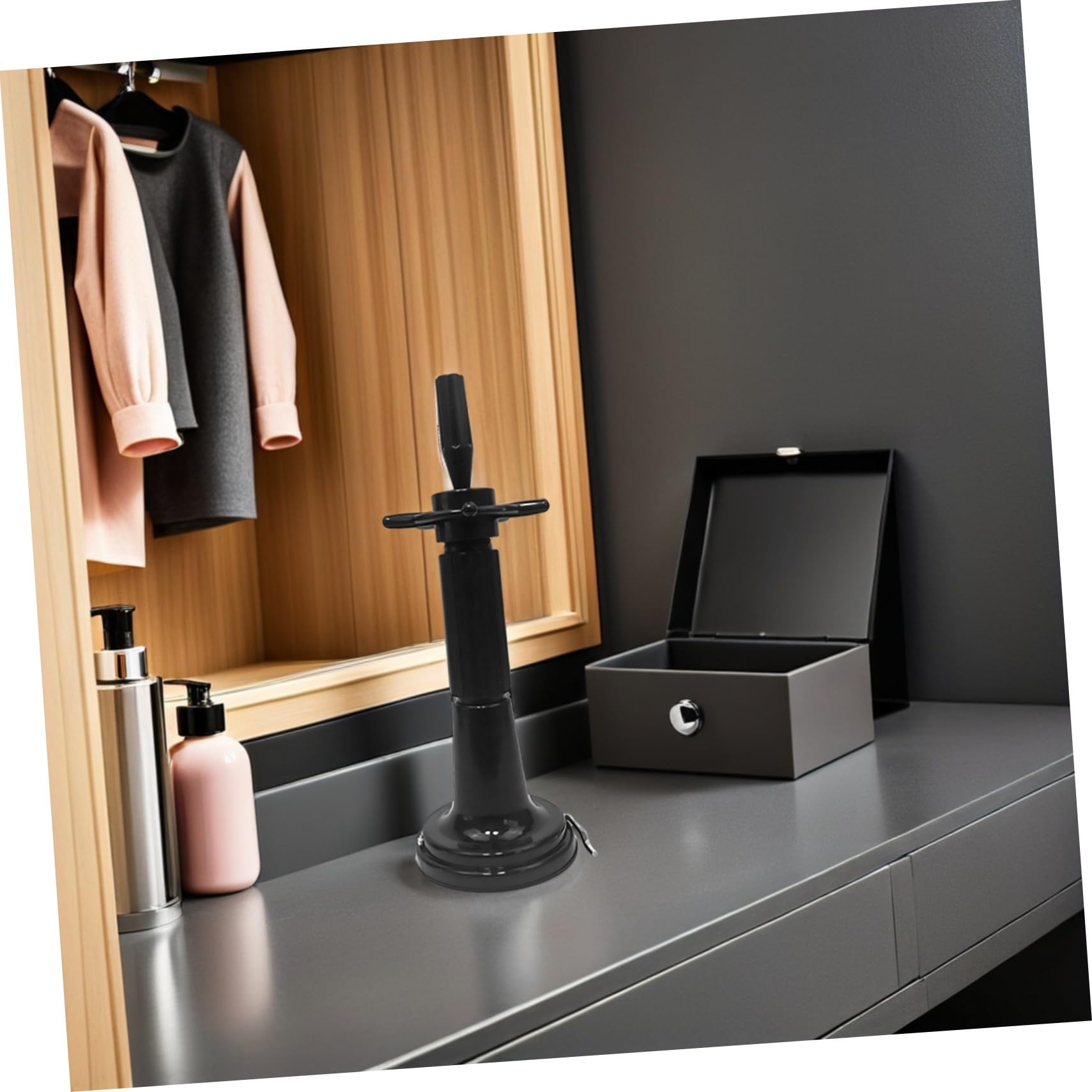 PRETYZOOM Cosmetology Mannequin Head Stand mit Stabilem Saugnapf Langlebiger Frisierkopf halter für Perücken Leicht Tragbar und Platzsparend für Schminkköpfe und Friseurbedarf