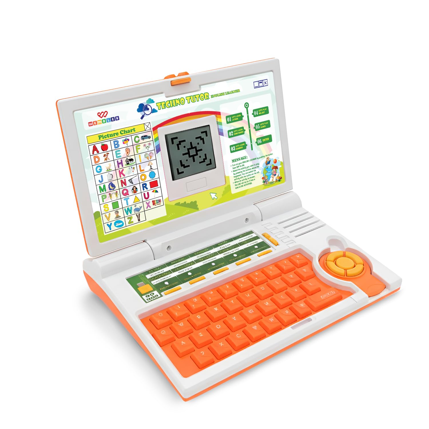 Wembley Kids Laptop Educational Toy for 2–5 Year Old Boys & Girls | Interactive Learning Computer with Alphabet, Letters & Mathematics | Music, Logic & Memory Games | Birthday Gift for Kids-image-34