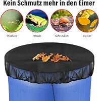 bruwaa 2x esővízgyűjtő hálóborítás 95cm szúnyogvédelem zsinórral 4