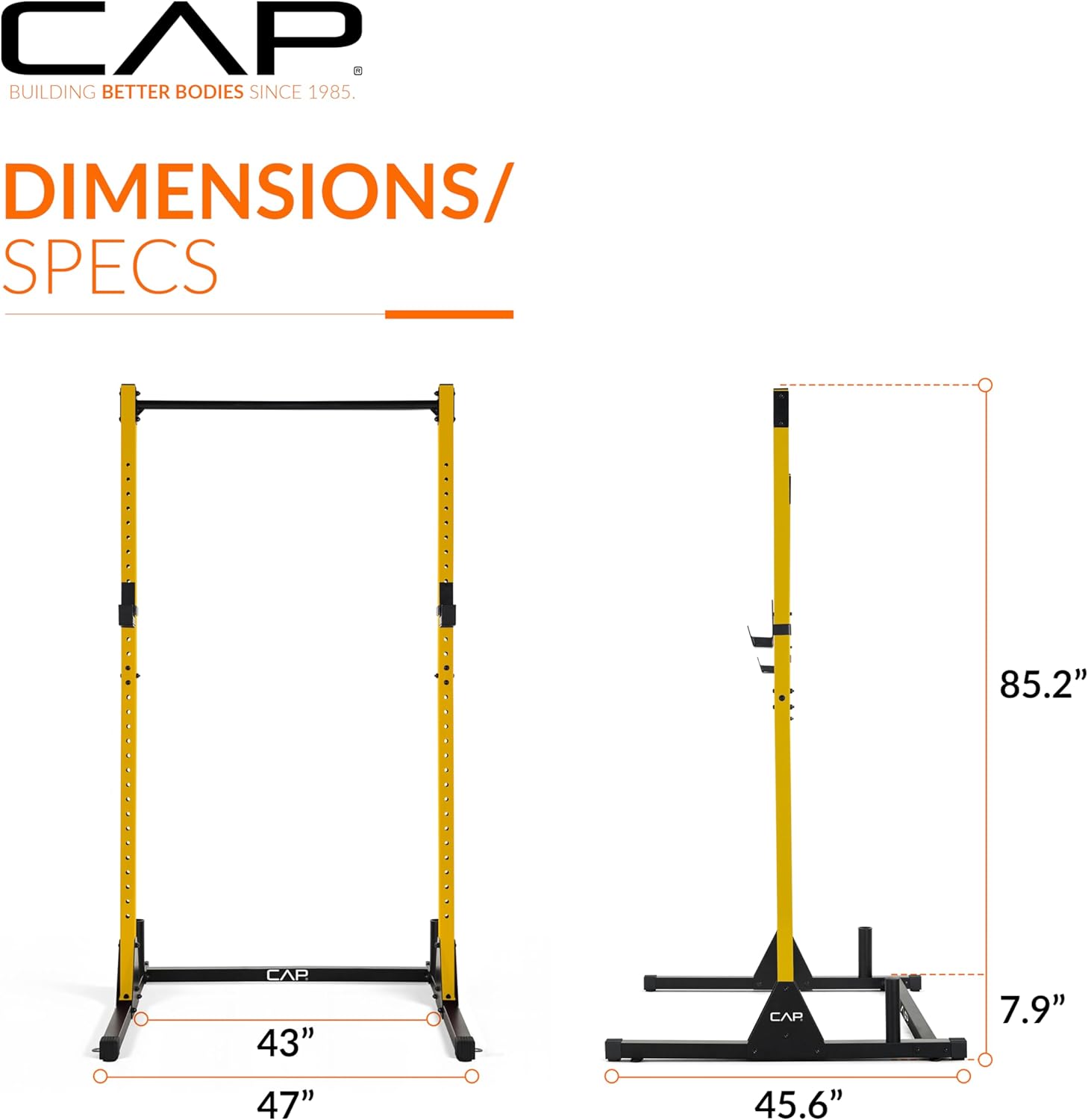 CAP Barbell Power Racks and Attachments FM-905Q Yellow