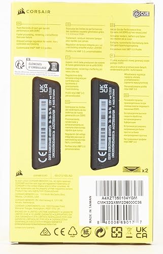 Miniatura 8 de Corsair Vengeance DDR5 32 GB (2 x 16 GB) 6000 MHz C36 Intel Optimized Memoria de escritorio (regulación de voltaje incorporada, perfiles XMP 3.0