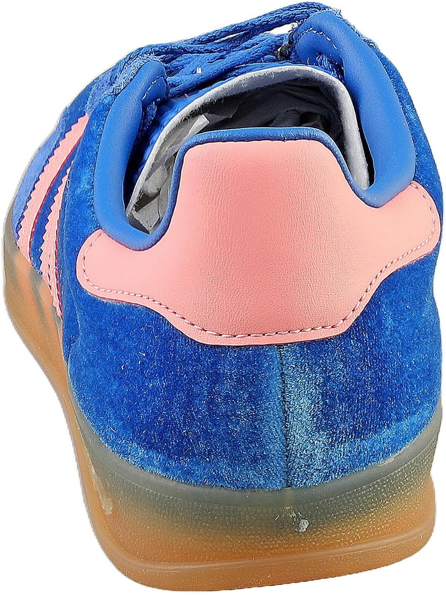 adidas Gazelle Indoor Women's Sneakers, Blue/Semi Pink Spark/Gum, Size 7.5 - Image 4