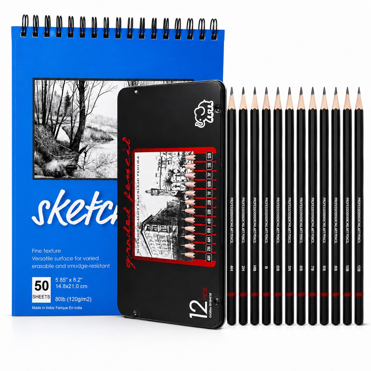 Kids Art Set - 150 Pieces Creative Drawing Kit -6