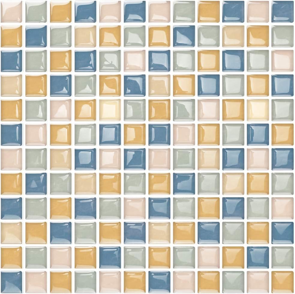 Peel and Stick Backsplash Tile for Kitchen, Kitchen Backsplash Peel and Stick in Blg Maple (10 Sheets 10"x10")
