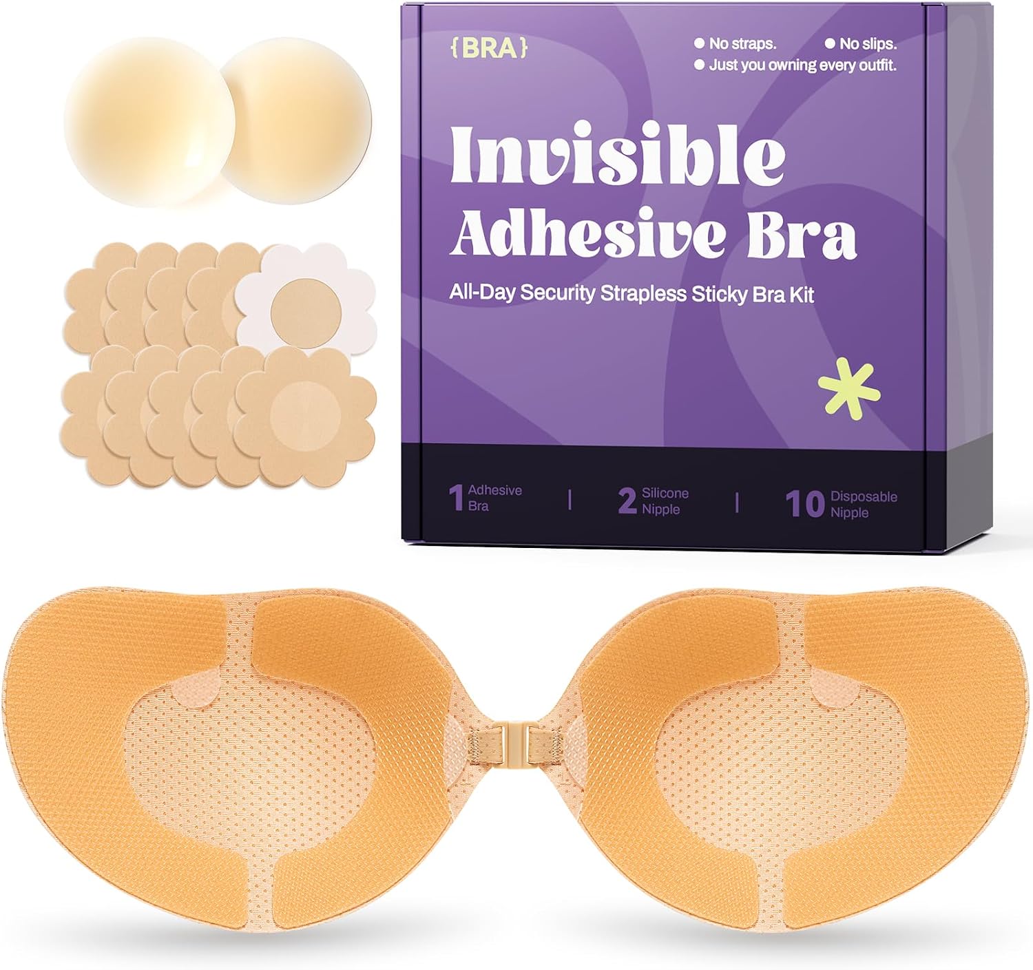 Sticky Bra Push Up, Backless Bra, Adhesive Bra, Strapless Bra