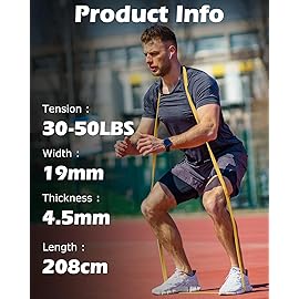 Zacro Resistance Bands, 30-50 LBS Heavy-Duty Pull Up Assistance Bands, Exercise Bands for Advanced Strength Training, Men & Women Fitness, Full Body Workouts, and Muscle Development