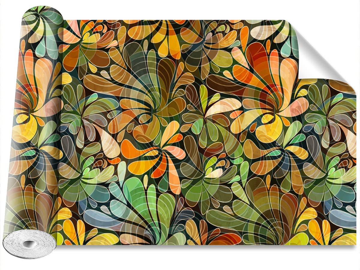 Papier peint moderne salon camouflage floral 152x104cm pour maison