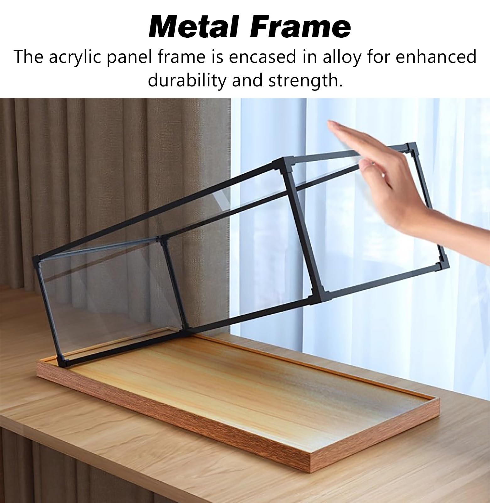Vitrina Metacrilato Vitrina de Acrílico Transparente Reforzado con Protección UV y Caja Expositora Desmontable Máquina Escribir; Cubo Expositor Objetos Colección(80x75x75cm/31x30x30in)