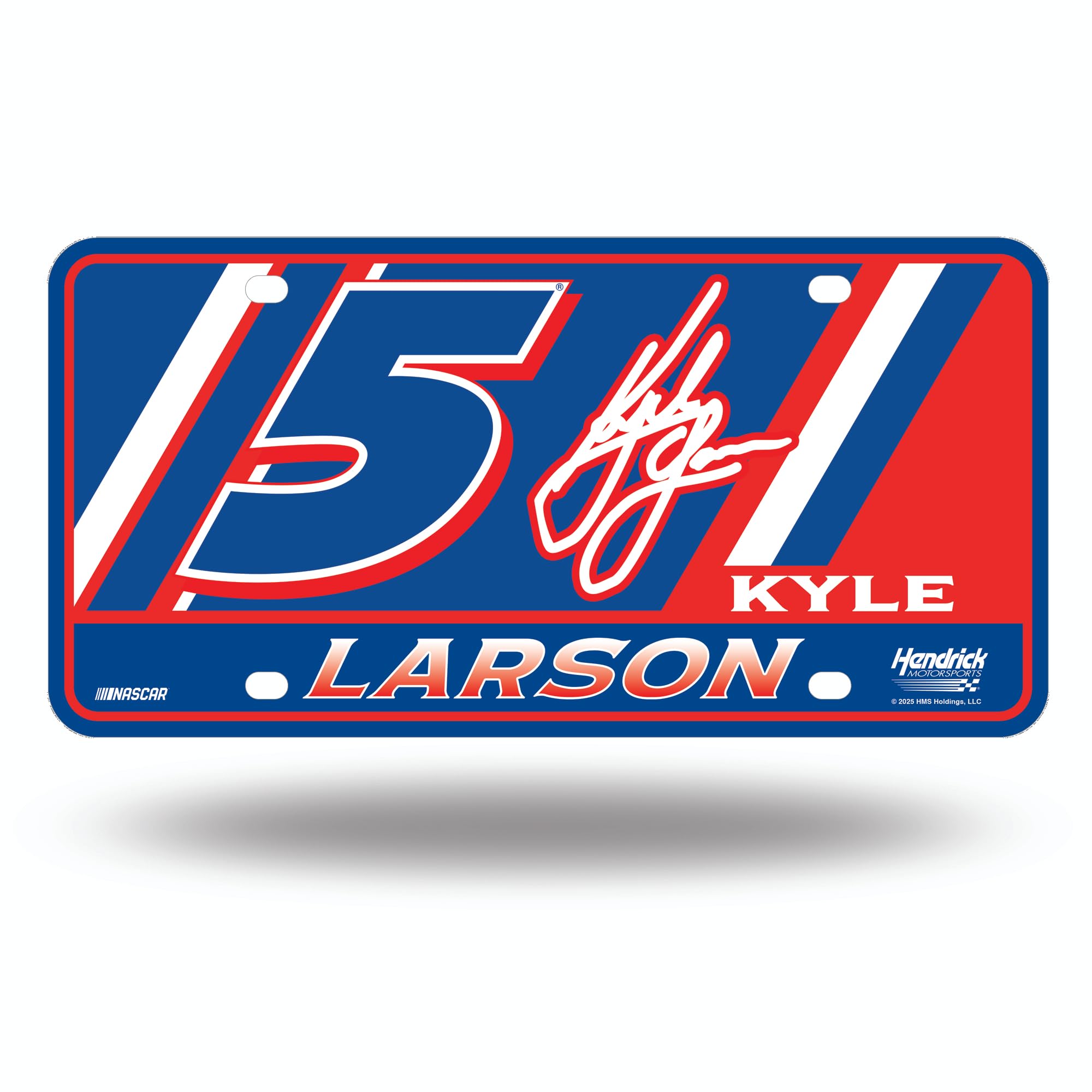 Rico Industries NASCAR Racing Metal Auto Tag 6" x 12" - Great For Truck/Car/SUV