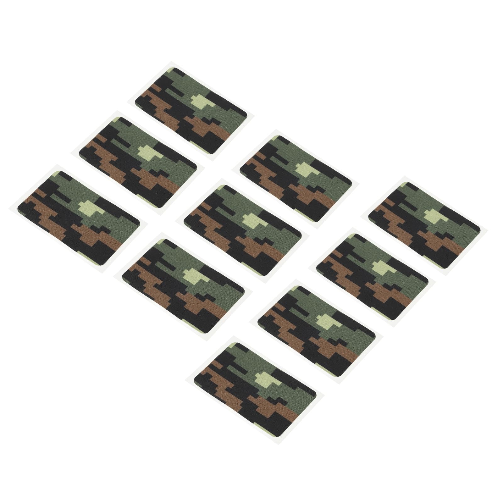 Lot De 12 Patches De Réparation Auto-adhésifs - Taille 7.7x5cm - Nylon Orange - Pour Vêtements Techniques, Tentes, Sacs De Couchage