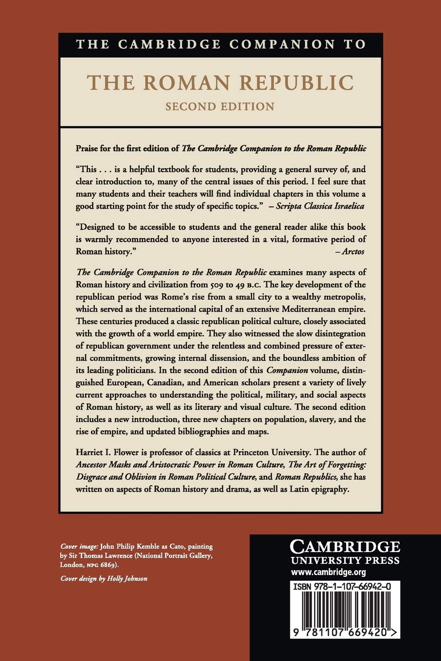 The Cambridge Companion to the Roman Republic (Cambridge Companions to the Ancient World)      2nd Edition