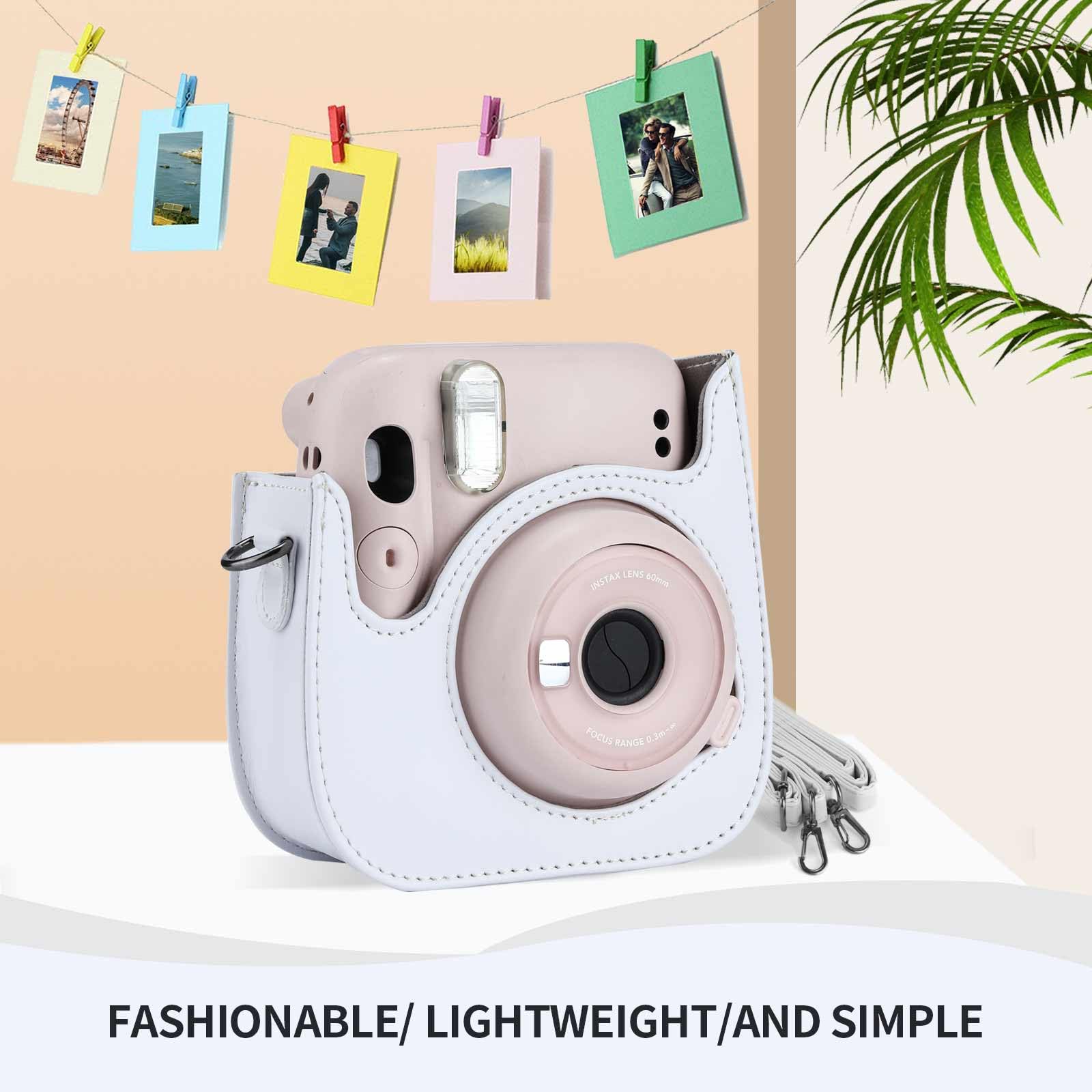 Accessori Per Fujifilm Instax Mini 11/12 - Custodia PU Lilla, Album 108 Foto, Filtri, Cornici, Pennarello E Panno