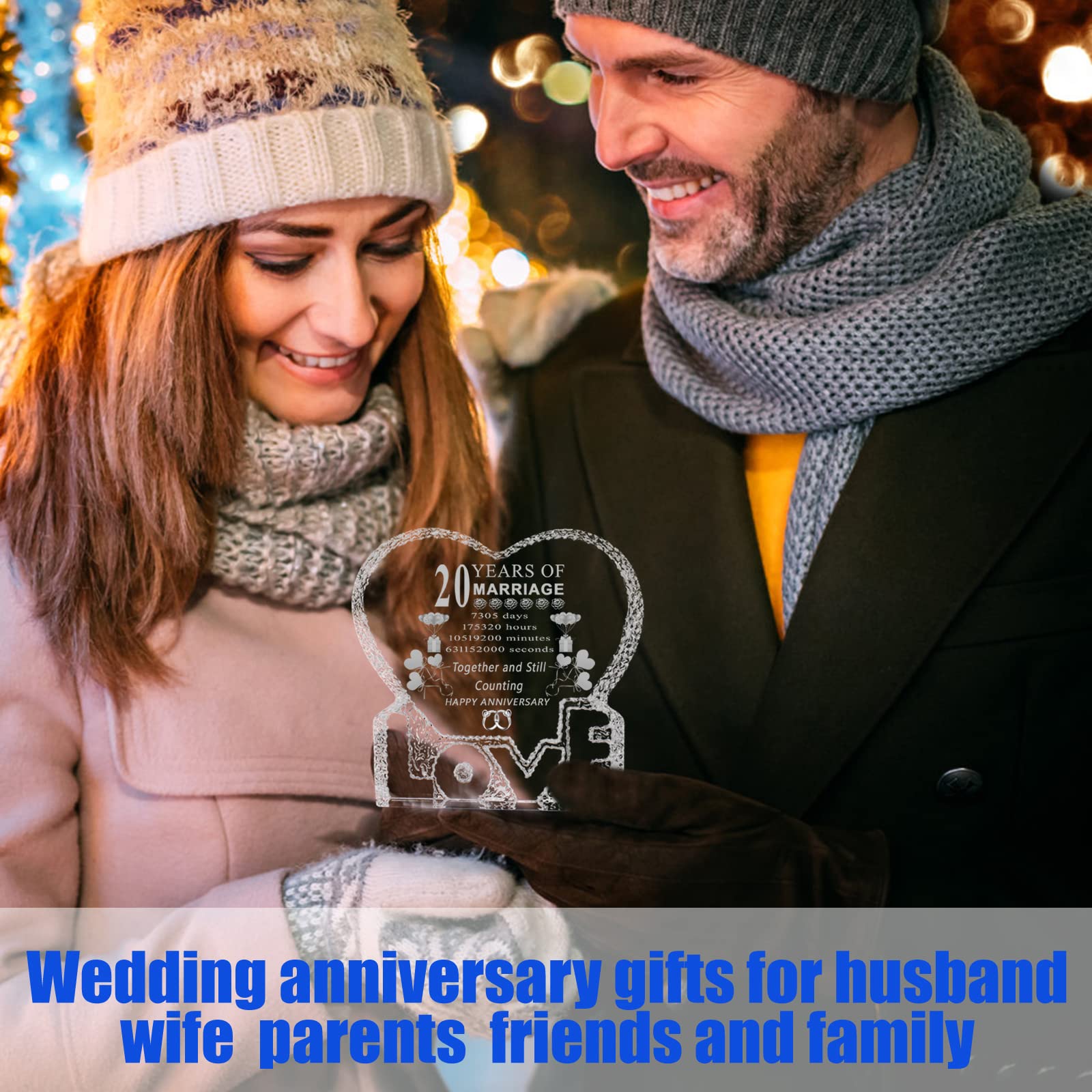 20 Years 20th Anniversary Keepsake Presents,Wedding Anniversary