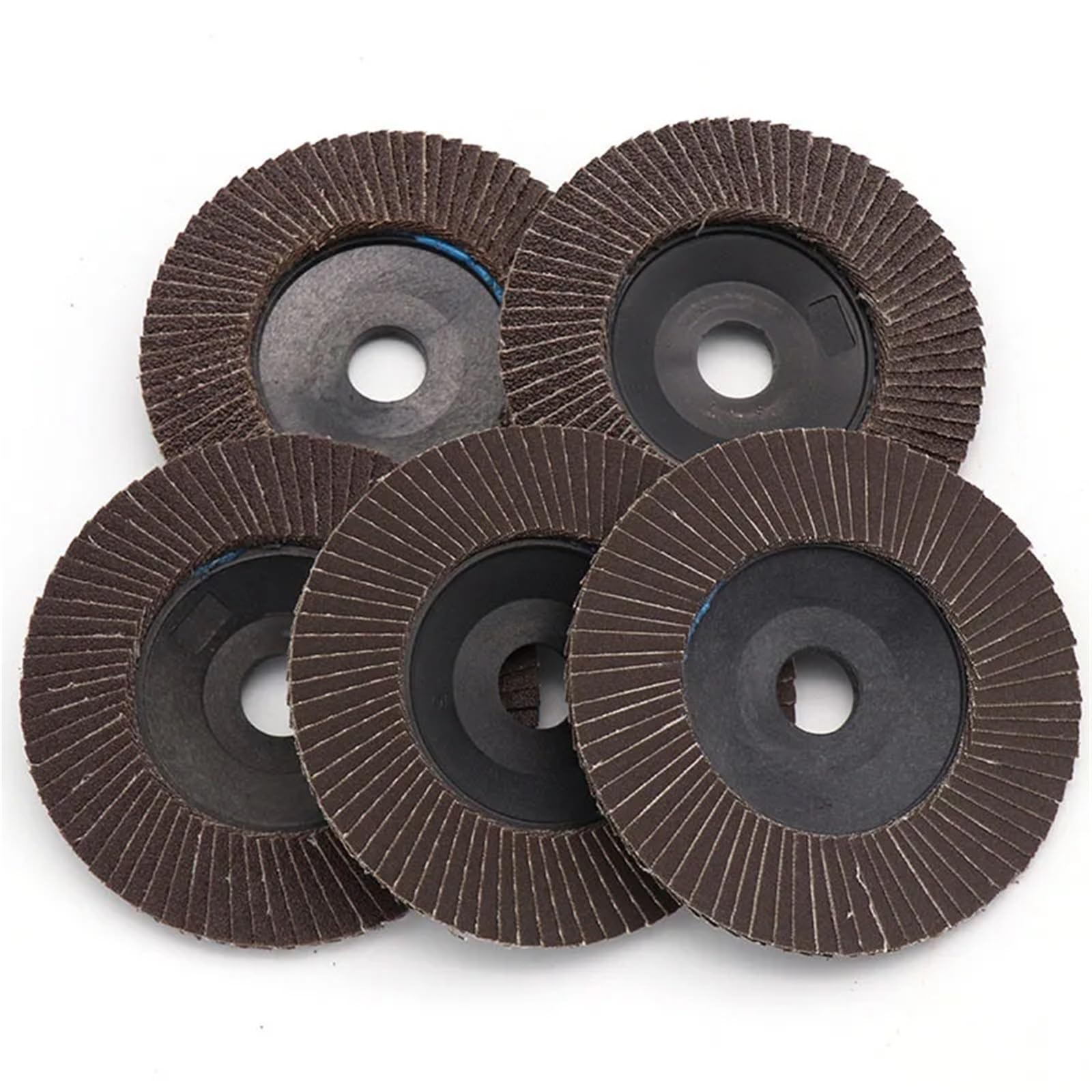Tarcze listkowe szlifierki kątowej 5 szt. 4,5/5 "115/125 mm 40-120 Grit ścierne ściernice do szlifowania drewna metalowego(6.5,5 Inch 125MM)