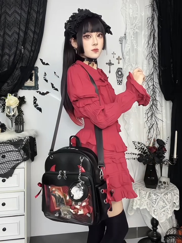 fancybag Ita Backpack Pin Display Multi-Purpose Women  display picture 3