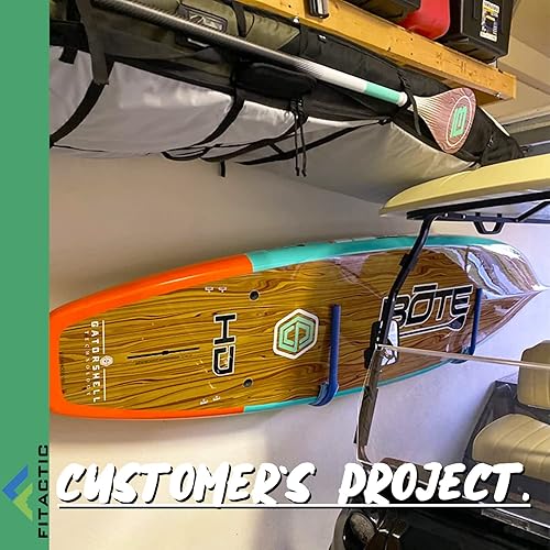 Miniatura 6 de FITactic Juego de estantes de pared de exhibición de metal, almacenamiento definitivo para tablas de SUP, tablas de surf, wakeboards, kiteboards,