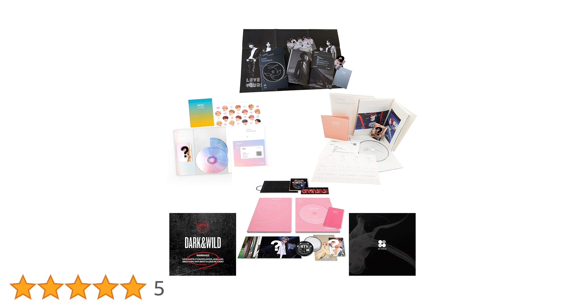 BTS: Album Collection - 6 Limited Edition Boxed Sets (Love