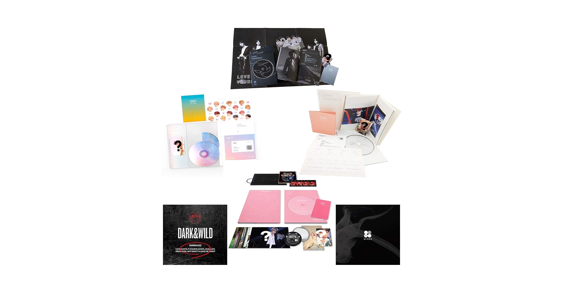 BTS: Album Collection - 6 Limited Edition Boxed Sets (Love