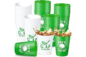 ZOIIWA 48 Pcs Golf Let's Par-Tee Cups Plastic Party Cups