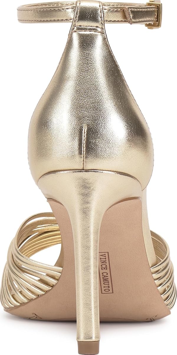 Vince Camuto, Women's, Blaine Strappy Band High Heel Sandals, Egyptian Gold, 11, Medium by Vince Camuto - Used condition - Image 4