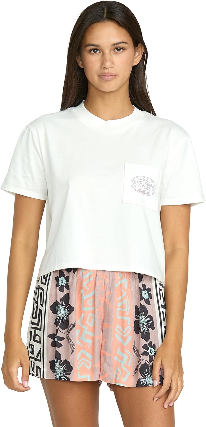 Volcom Women's Pocket Dial Short Sleeve Tee
