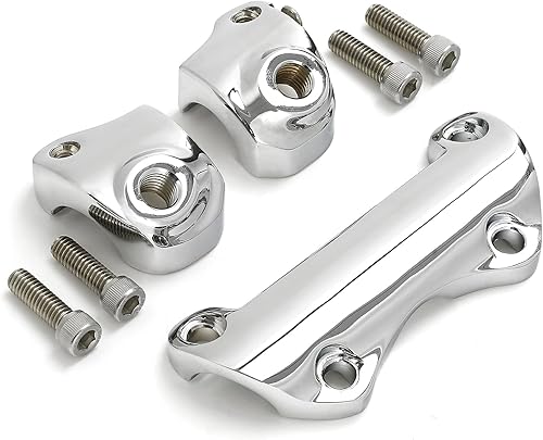 Miniatura 8 de TCT-MOTORPARTS Abrazadera superior de elevadores de manillar de 1 pulgada para Harley Touring Road King Glide 1988-2023