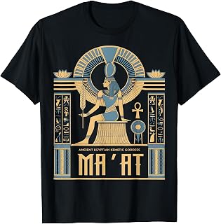 Ancient Ma'at Goddess Egyptian Mythology Fans Design T-Shirt