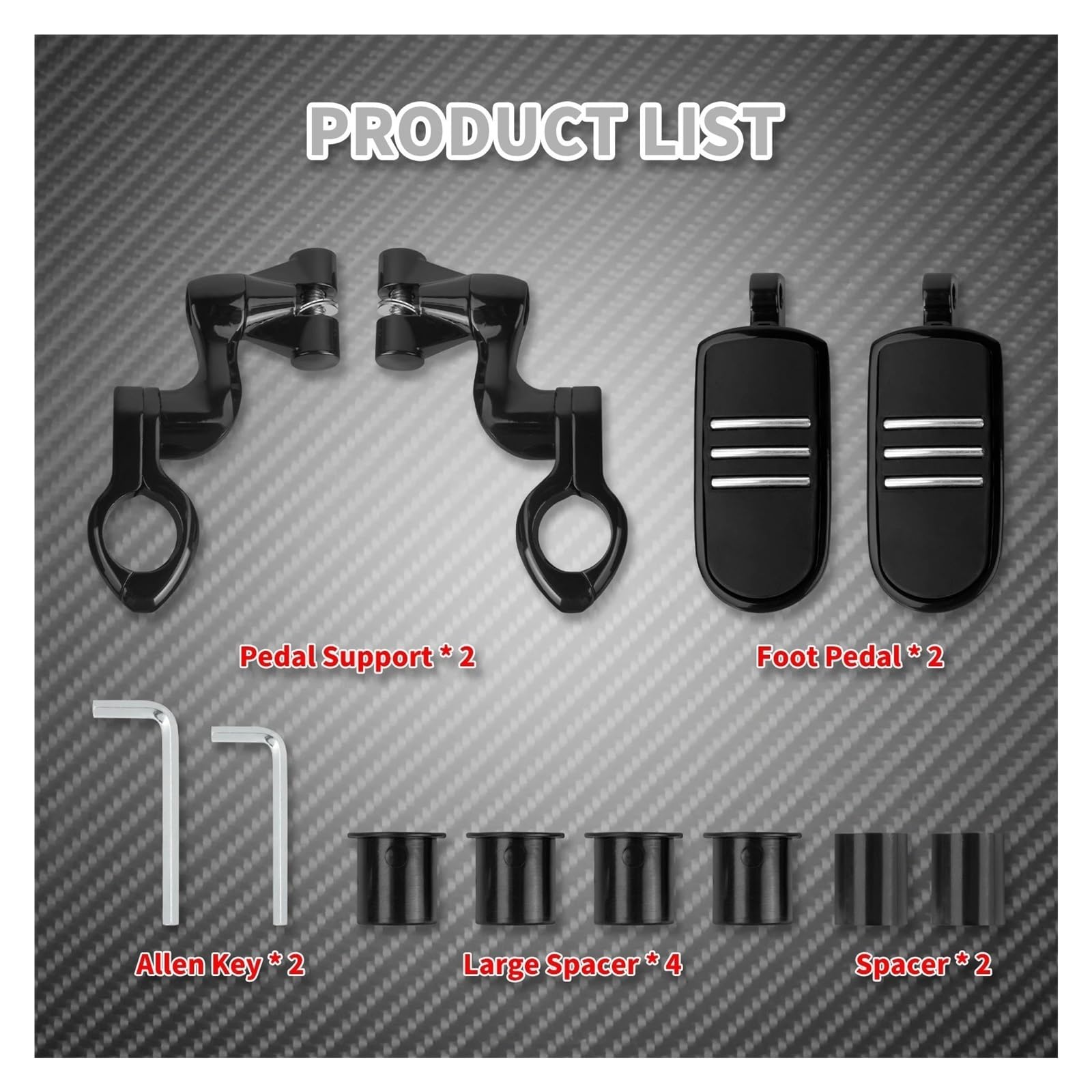 Pasuje do Harley Touring Dyna 25-32mm Podnóżki motocyklowe