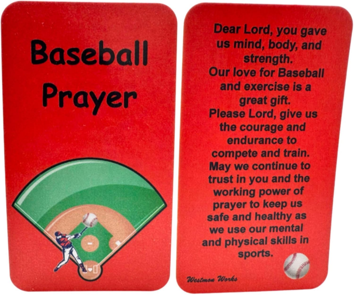 Westmon Works Baseball Bracelet Team Pack Bulk Bundle with Christian Prayer Cards On Field Fashion Accessory Set, 12 of Each - Image 3