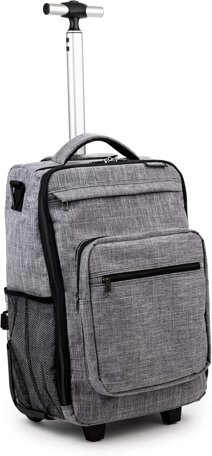 Hopkins Medical Products Antimicrobial Rolling Medical Backpack: Mobile & Organized Solution for Healthcare Pros - Convenient, Durable & Secure Storage, 12"x8.5"x19"