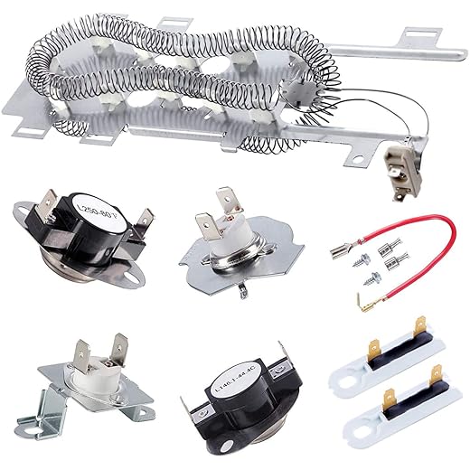 8544771 Dryer Heating Element Upgrade, 279816 Thermostat Cut Off,279973 3392519 Dryer Thermal Fuse Compatible with maytag, kenmore,kitchen,whirlpool and More;