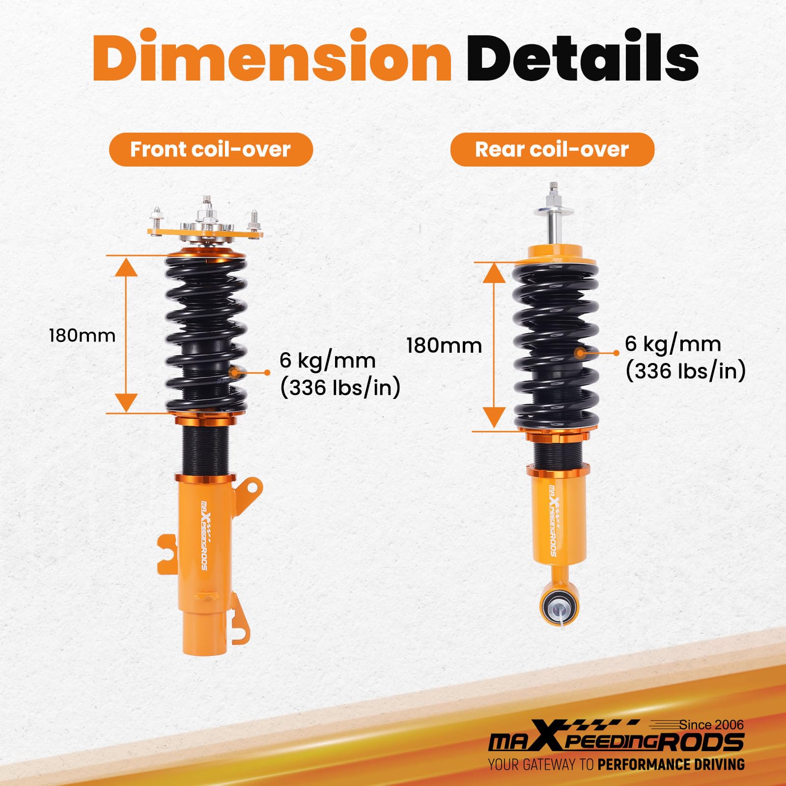 Amazon.com: maXpeedingrods Coilovers for Mini Cooper R50 R52 R53