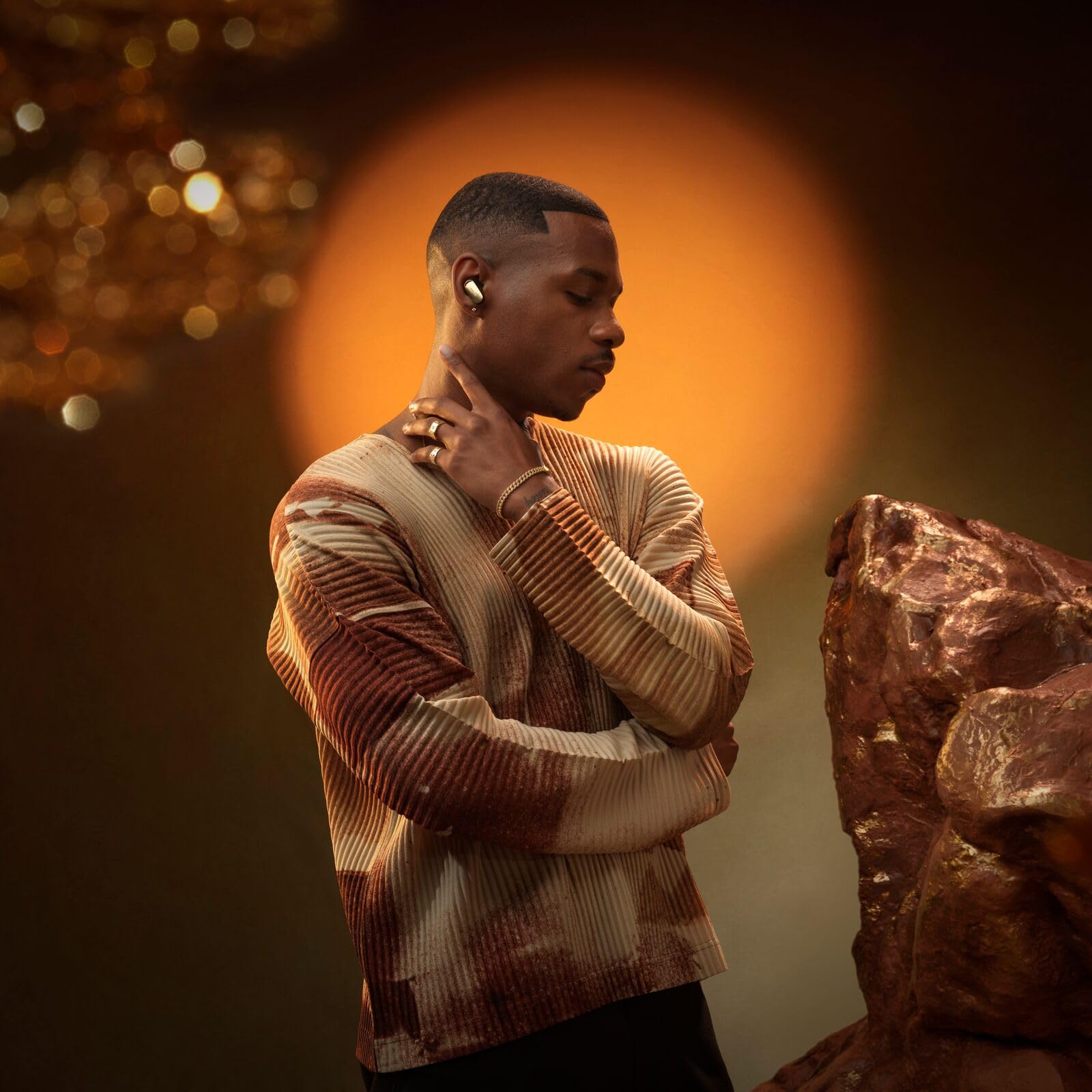 Bose New QuietComfort Ultra Bluetooth Earbuds (2nd Gen), Wireless Noise Cancelling Earbuds, Up to 6 Hours Battery, IPX4 Rating, Immersive Audio, Deep Bass, Desert Gold - Limited Edition Color