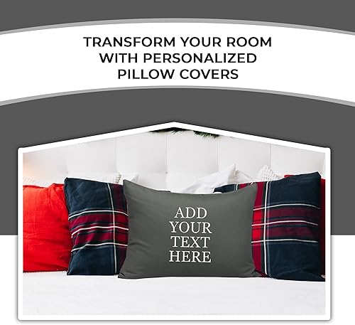 Miniatura 5 de Personalized Passion Fundas de almohada tamaño corporal (20 x 54 pulgadas), fundas de almohada suaves y acogedoras con cierre de sobre con nombre