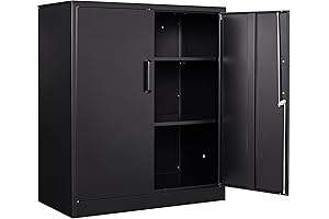 Secure Metal Storage Cabinet: Compact and Sturdy for Valuables