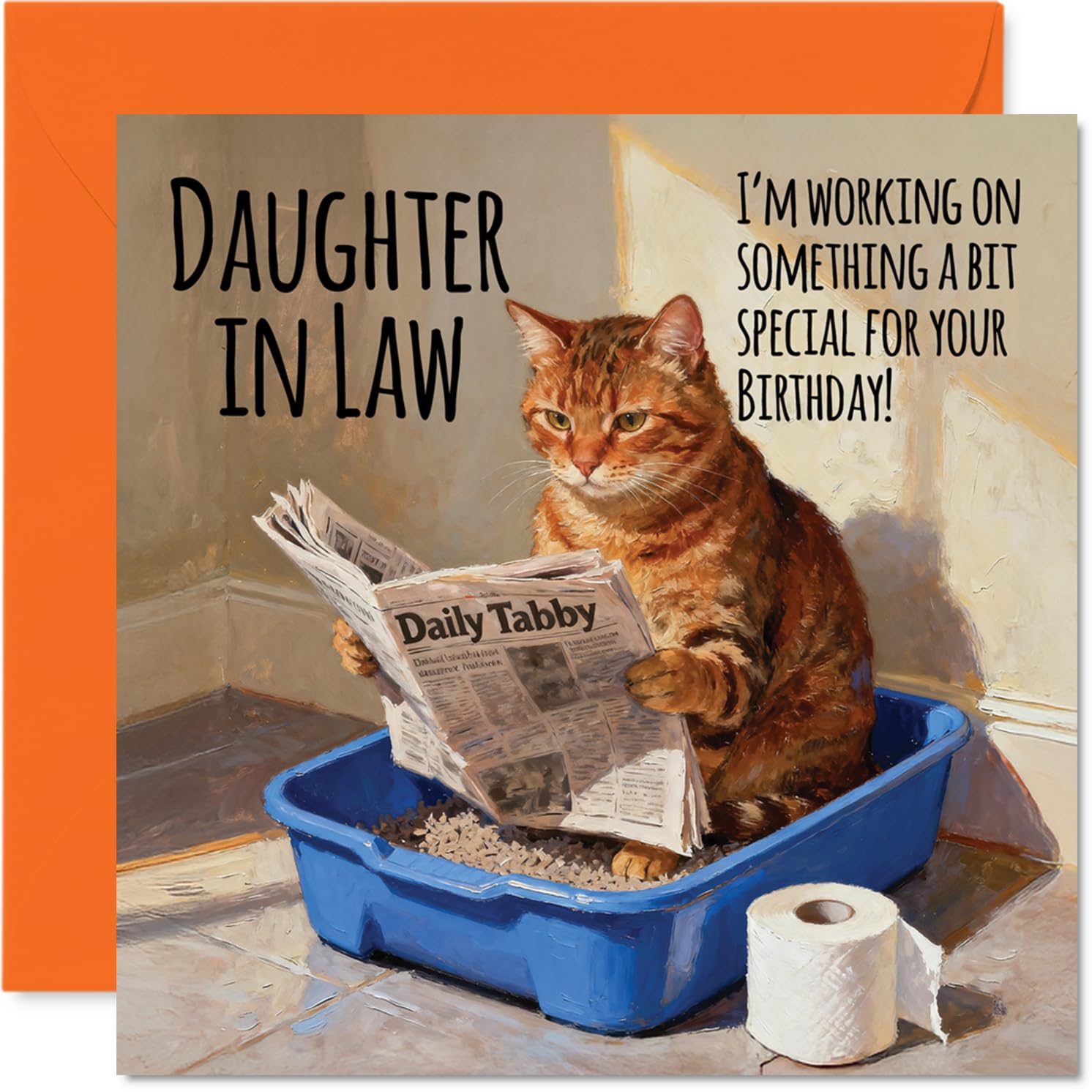 Daughter in Law Birthday Card, Working on Something Special