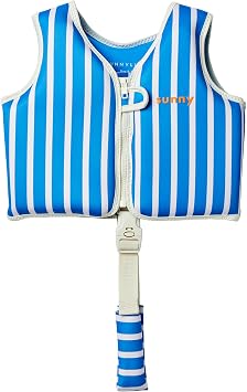SUNNYLiFE Swim Vest, Kids Float Vest, Size 2-3, Blue, EPE/Natural Rubber/Polyester, 14.57x12.8x1.97 Inches, 1.38 lbs, Tino The Tiger