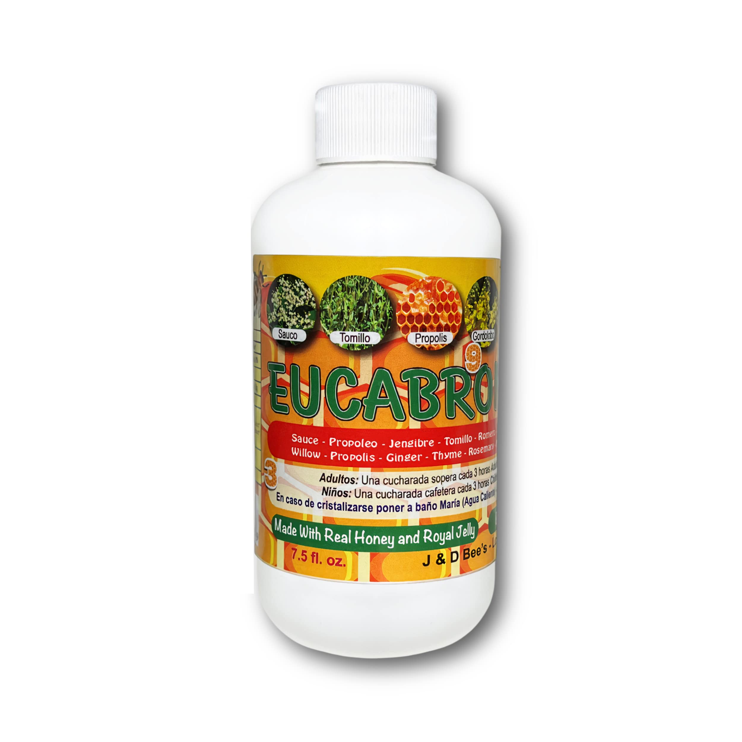 Buy Natural Honey Cough Syrup Eucabroncosol (Jarabe De Miel Para Tos
