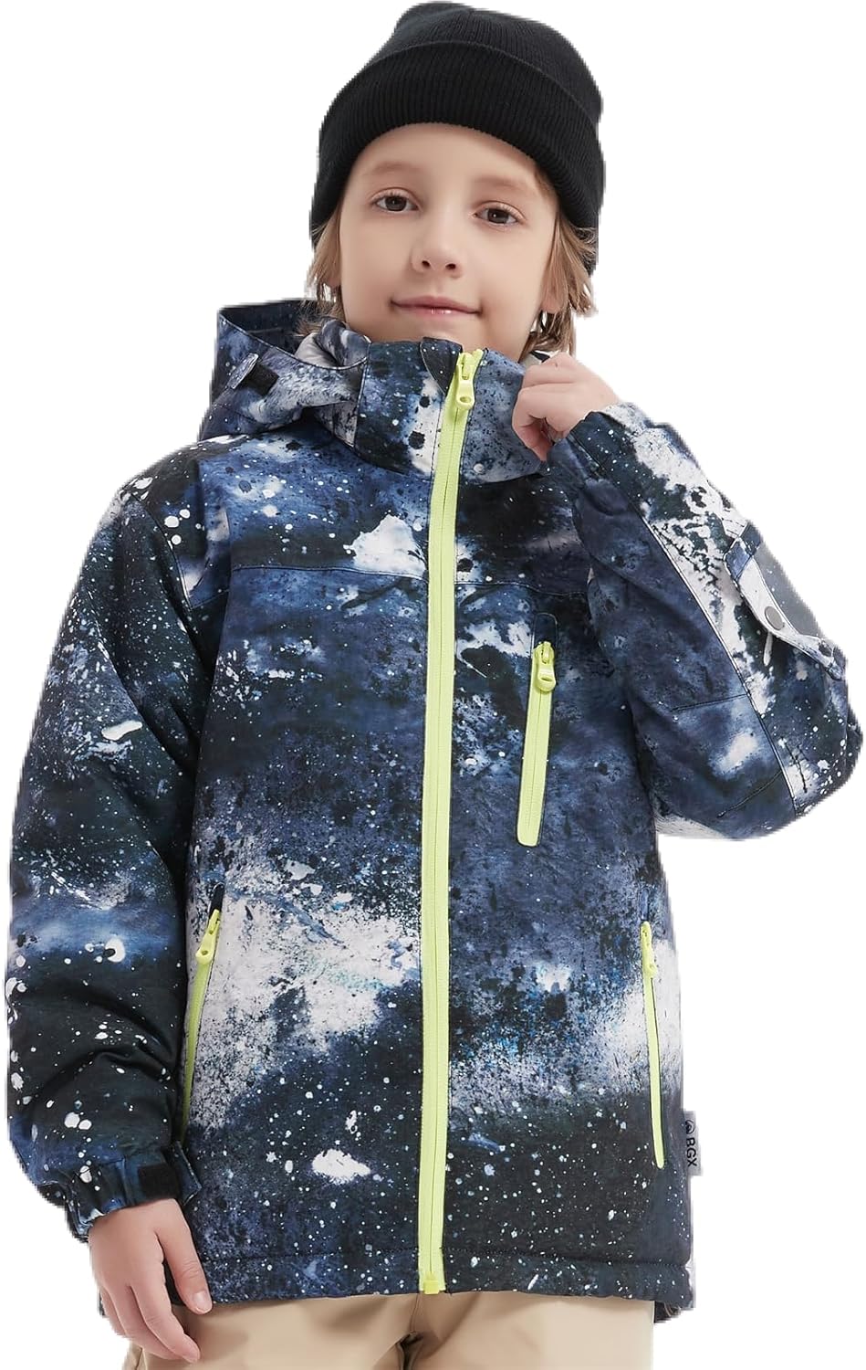 BGX Kids Girls Waterproof Ski Snow Jacket Windproof Winter Jacket Coats Outdoor Snowboarding with Hood - Image 6