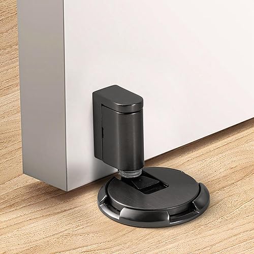 Miniatura 3 de SAILANKA Tope de puerta resistente al viento para interiores, resistente al viento, para mantener la puerta abierta, mecánico, sin perforaciones,