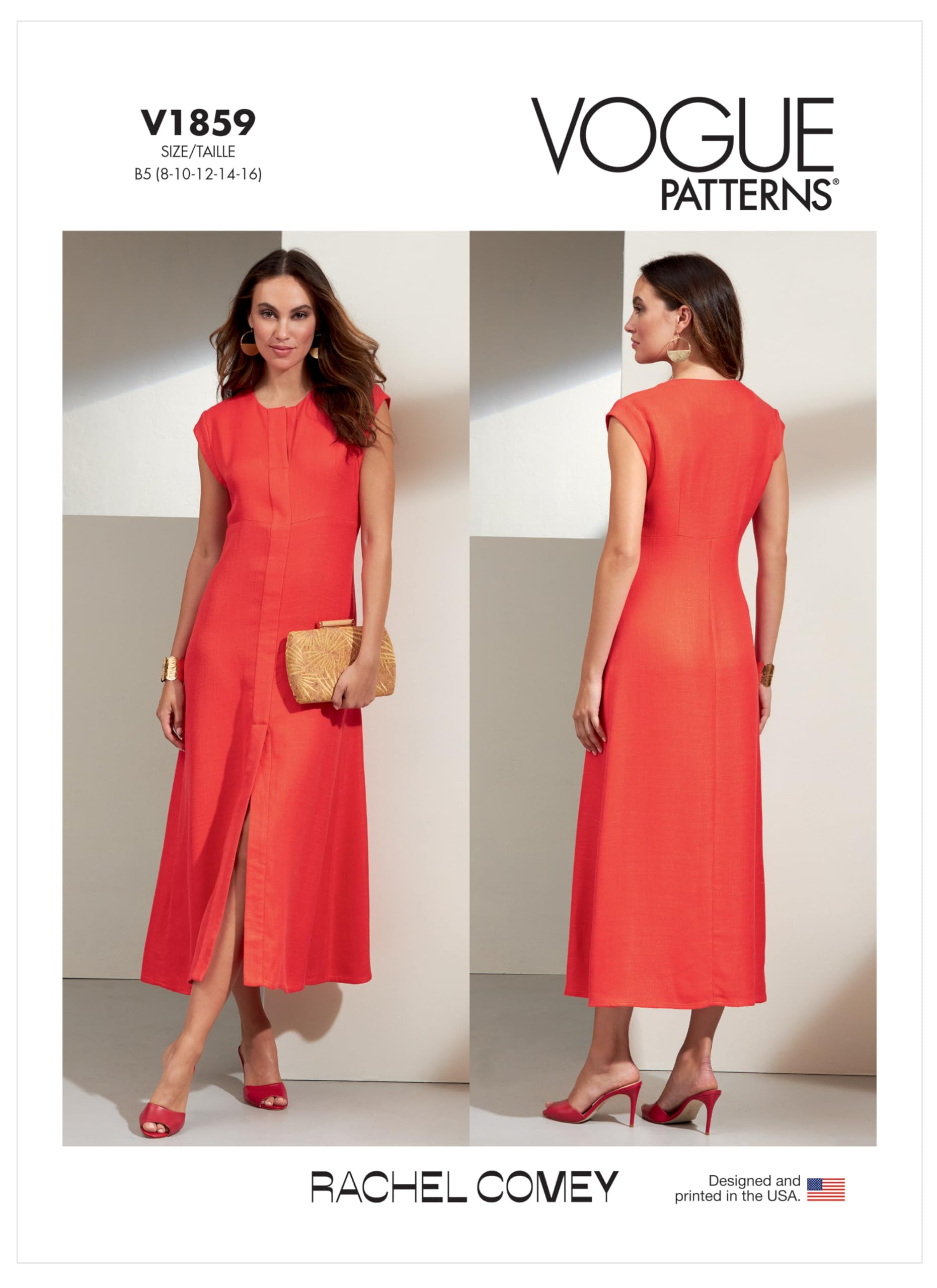 Vogue Patterns V1859B5 Misses Dress B5 (8-10-12-14-16)