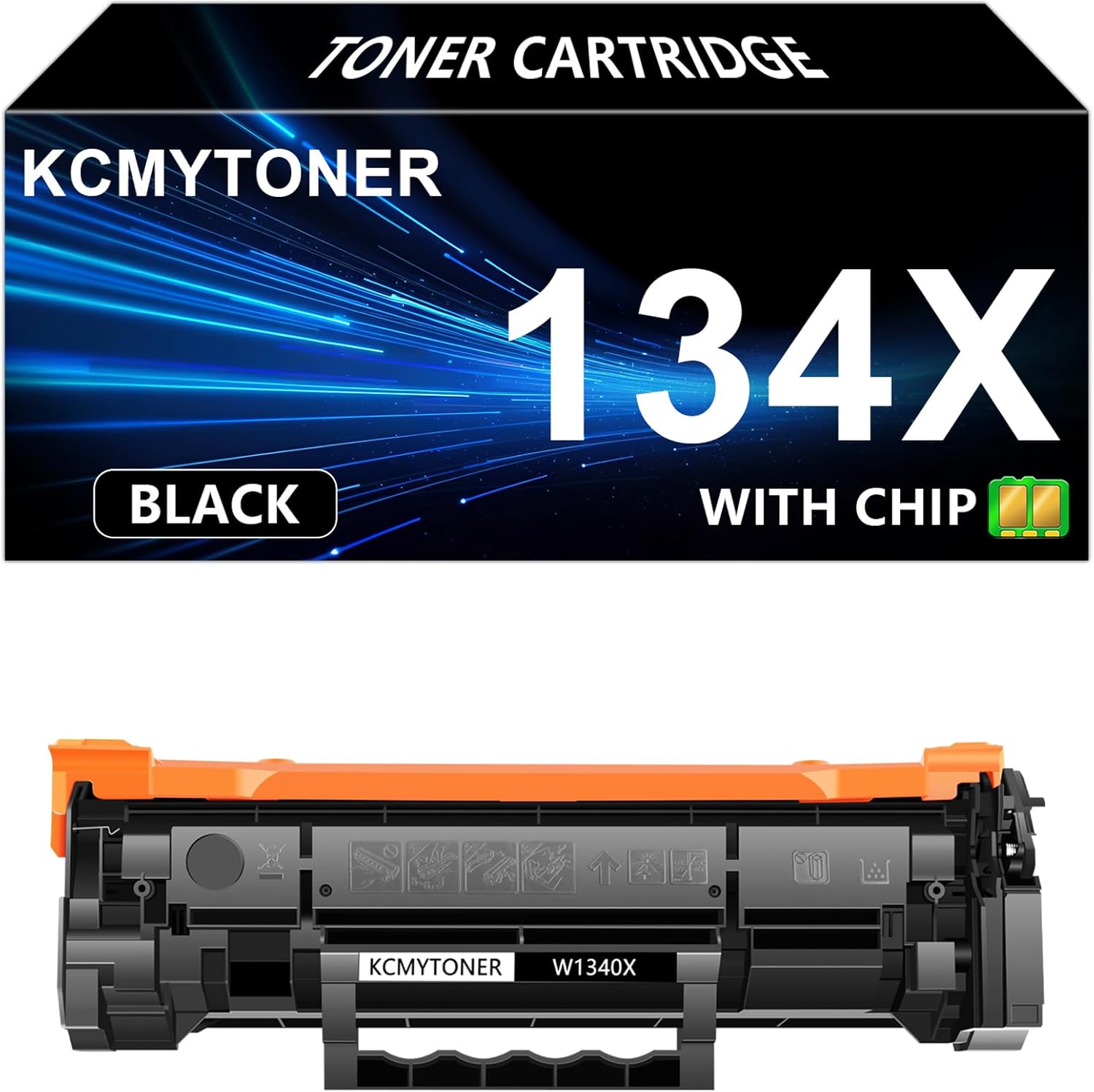 Compatible W1340X W1340A 134A Replacement for HP 134X Toner Cartridge for Laser Jet M209dw M234dw M234sdn M234sdw Ink (1PK,with Chip)