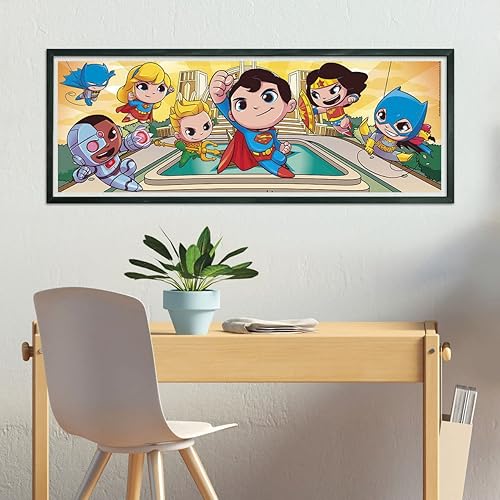 Miniatura 6 de Clementoni - 20272 - Rompecabezas Supercolor 10 en 1 Dc Comics (3x18, 4x30, 2x48 y 1x60 piezas) - Rompecabezas para niños de 4 años