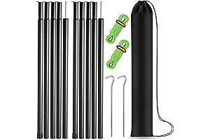 Adjustable Camping Tent Rods for Tarps, Car Awnings, and More